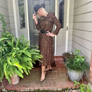 Vintage leopard print dress